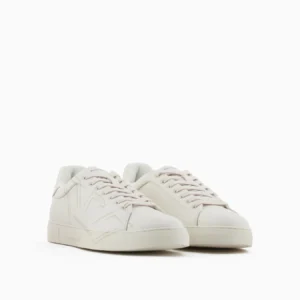 SNEAKERS EN CUIR SOUPLE AVEC IMPRIMÉ AIGLE